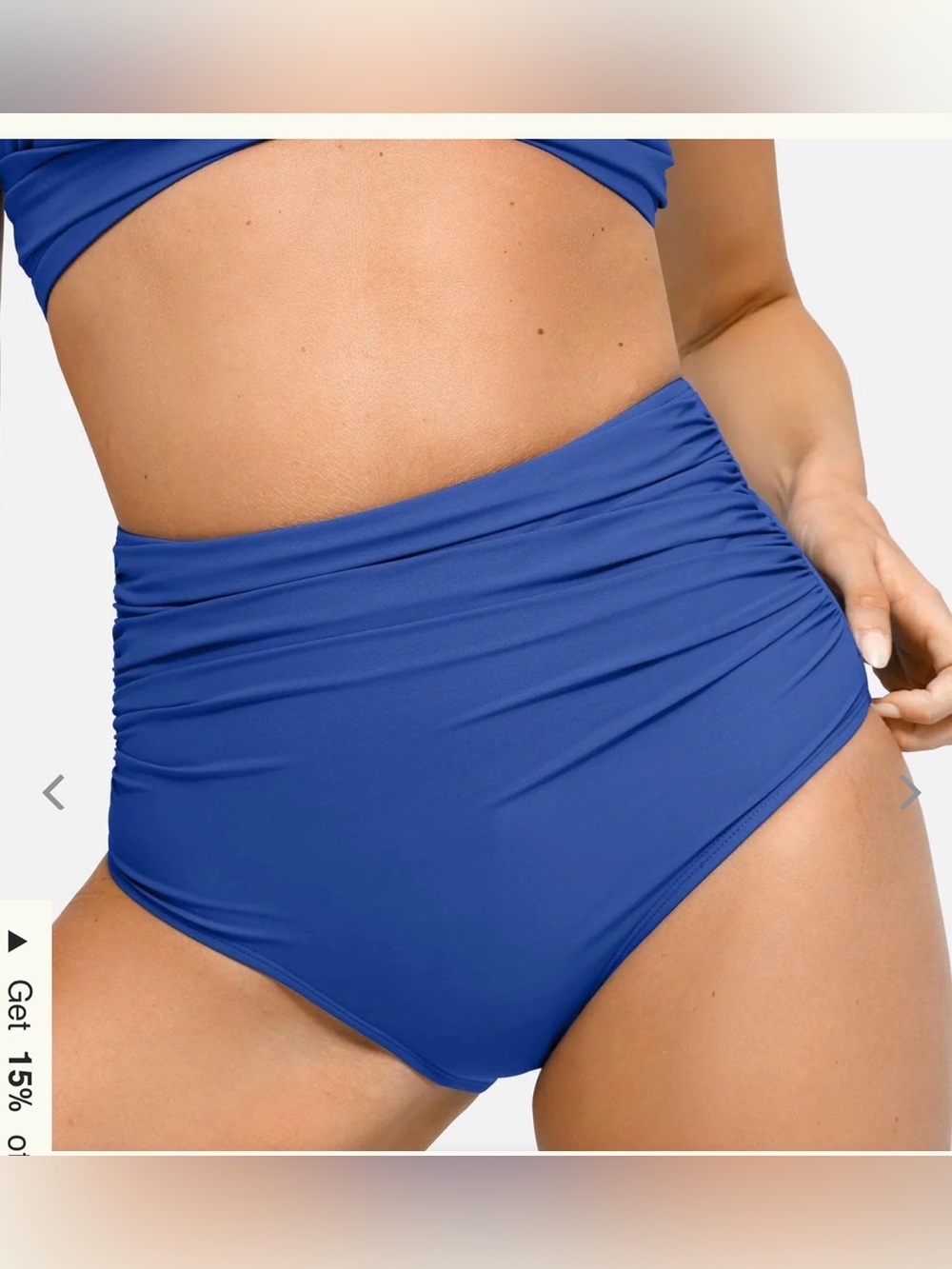 Shapewear Ruched Sculpting Bikini bottom